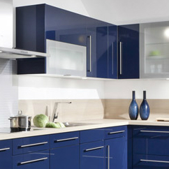 Küche Blau