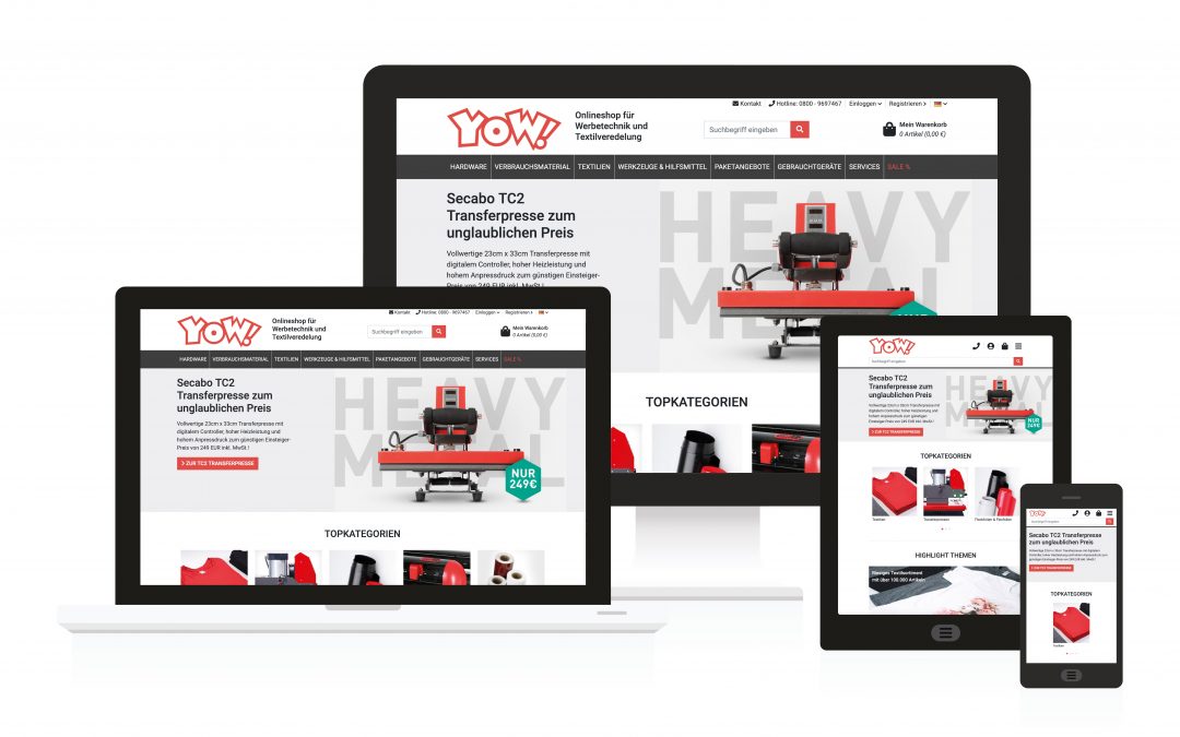 YOW! Shop im neuen Design